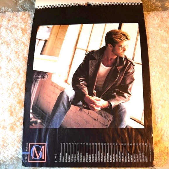 Collectable George Michael 1989 Offical Calendar by Danilo - Picture 4 of 5